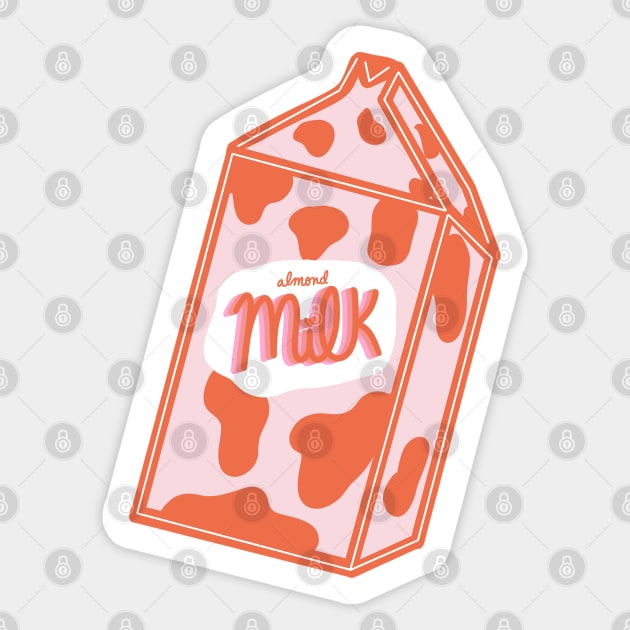 Almond Milk Sticker by crankycranium